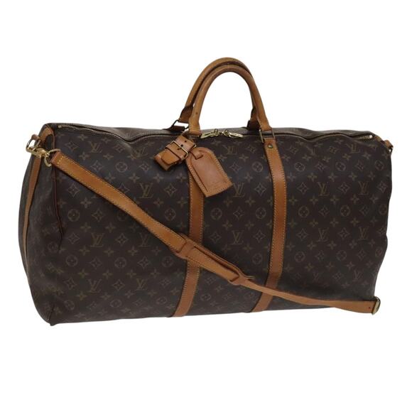 LOUIS VUITTON Monogram Keepall Bandouliere 60 Boston Bag M41412 - Picture 1 of 16